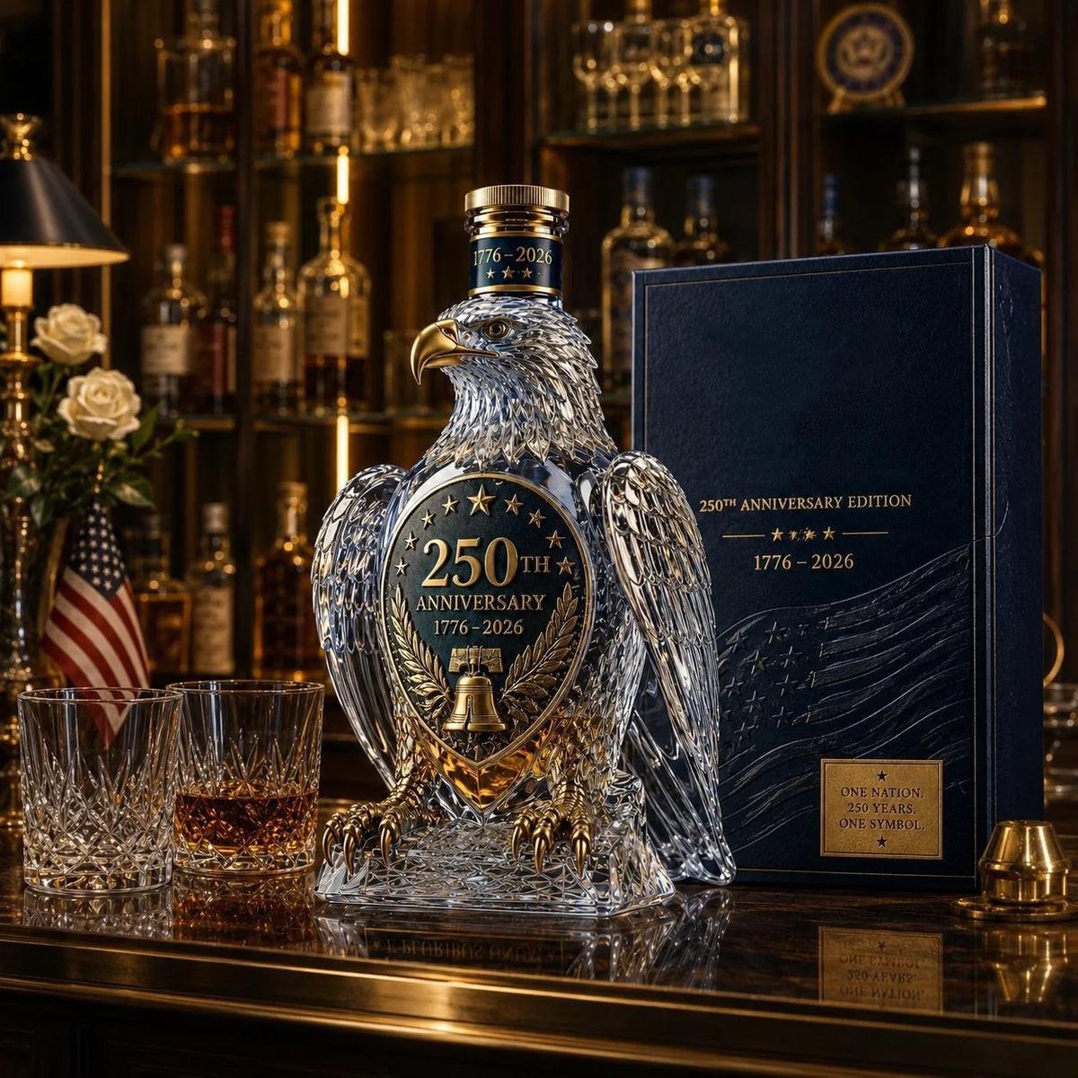 250th Anniversary Bald Eagle Whiskey Decanter – product image 7