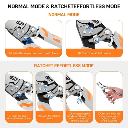 Self-Locking Ratchet Pliers for DIY Wire Work – image 3