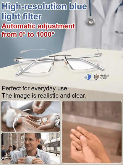 Ditch the extra pairs: Real-time. auto-focus smart glasses that adapt to your vision instantly.
