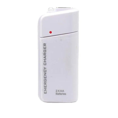AA Battery Emergency Phone Charger with LED Flashlight