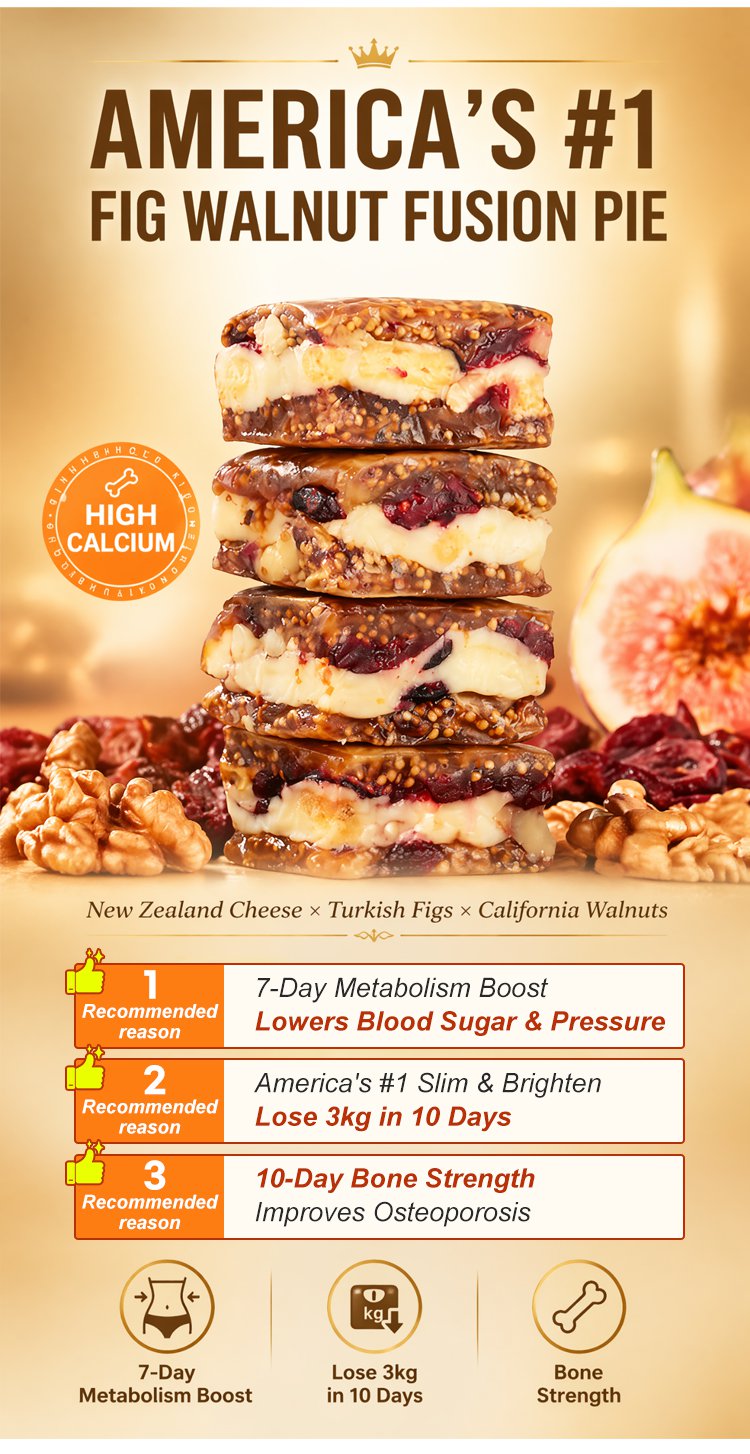 Fig and Walnut Pastry Snack, Two 200 g Bags