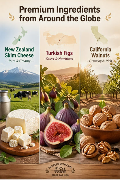 Fig and Walnut Pastry Snack, Two 200 g Bags