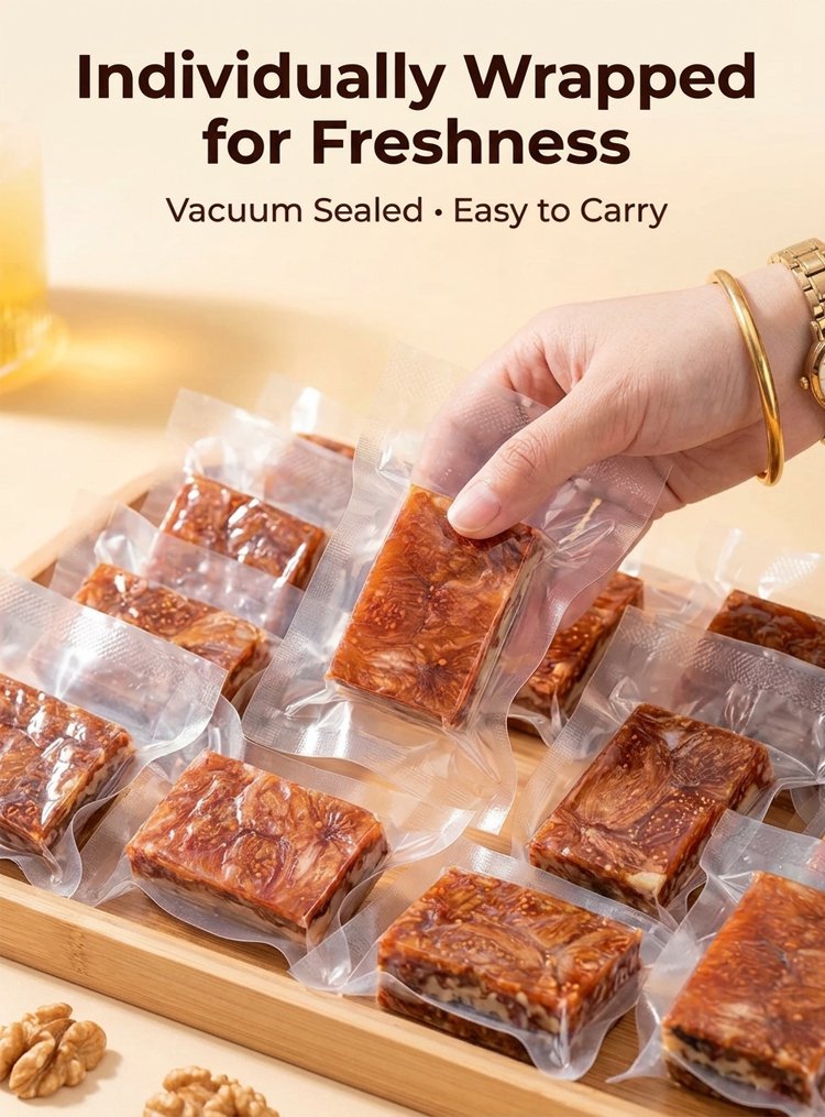 Fig and Walnut Pastry Snack, Two 200 g Bags