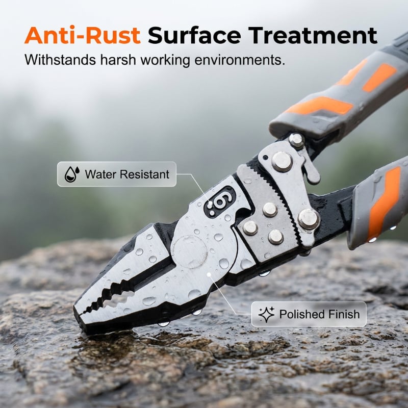 Self-Locking Ratchet Pliers for DIY Wire Work