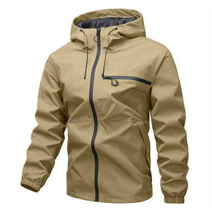 Men’s Waterproof Packable Hooded Shell Jacket