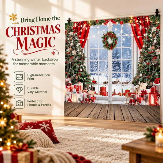 Christmas Photography Backdrop for Holiday Parties and Family Photos