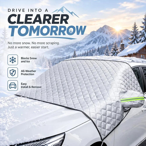 Thick Windshield Snow and Frost Cover for Winter Parking