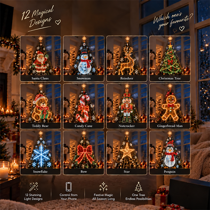 256-LED Smart Animated Christmas Tree Lights for 1.8 m Trees
