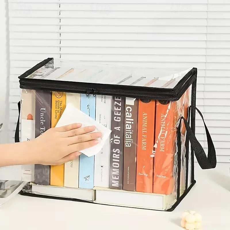 3pcs Heavy-Duty Transparent Storage Boxes with Flip-Top Lid