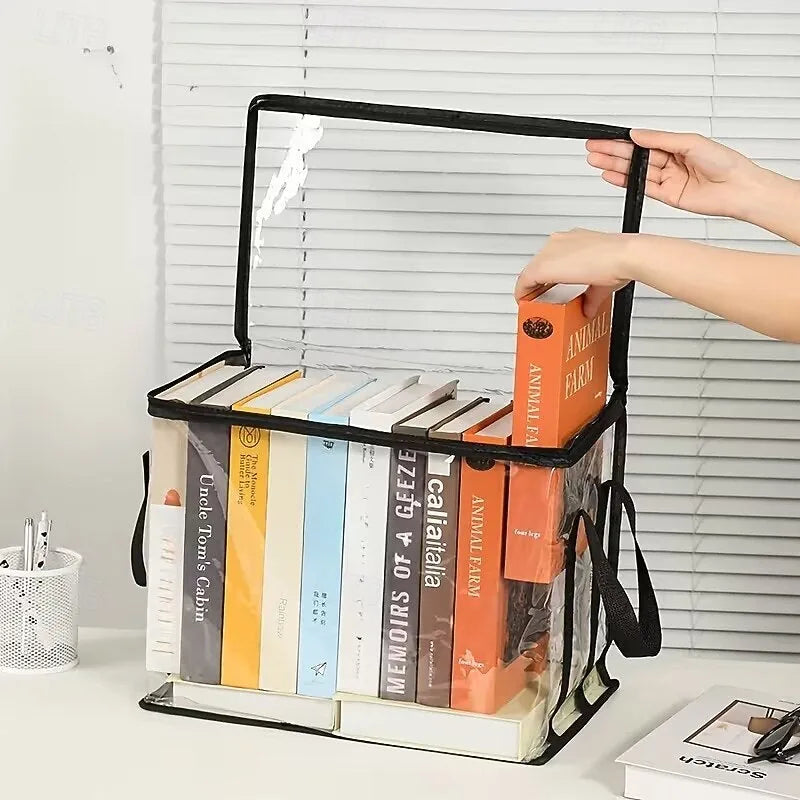 3pcs Heavy-Duty Transparent Storage Boxes with Flip-Top Lid