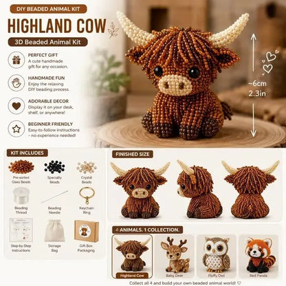 🧵✨ Mini 3D Beaded Animal DIY Kit