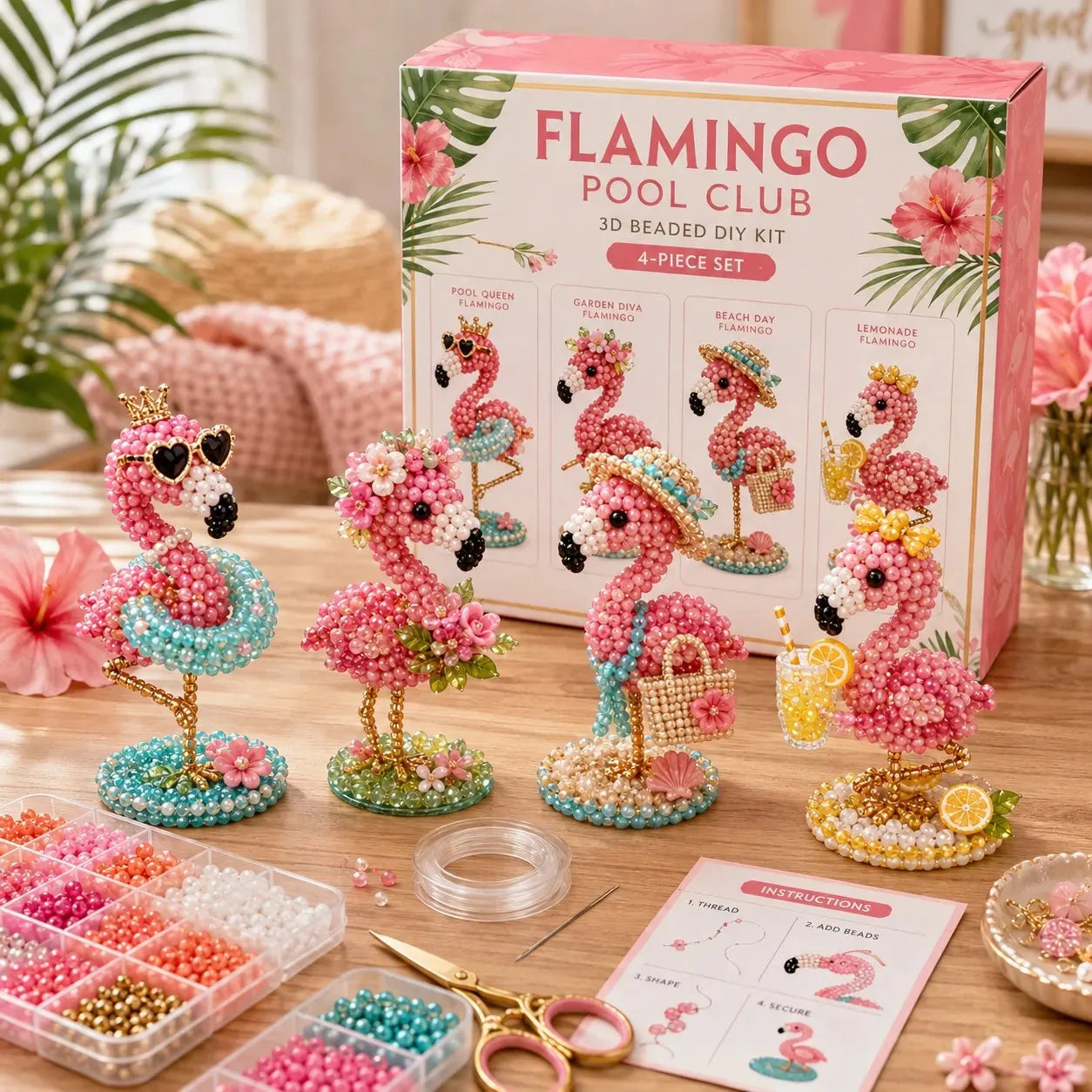 🧵✨ Mini 3D Beaded Animal DIY Kit