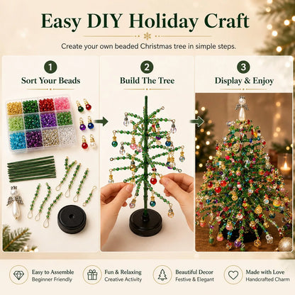 DIY Beaded Holiday Tree Craft Kit