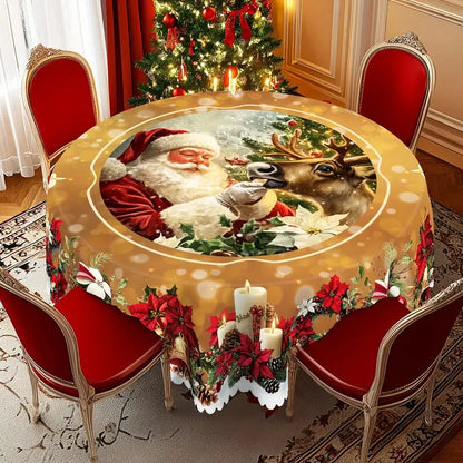 Vintage Christmas Holiday Tablecloth