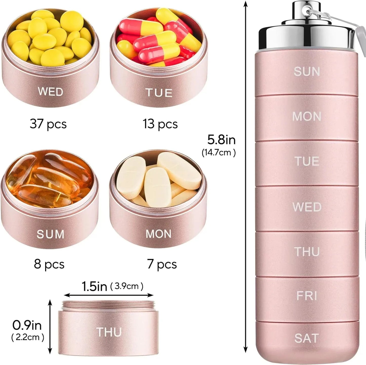 Portable Waterproof Medication Storage Case