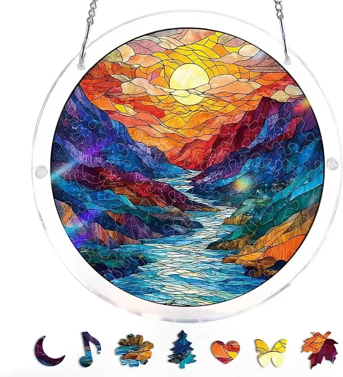 Acrylic Jigsaw Puzzle Suncatcher