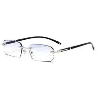 Diamond-cut frameless blue light blocking glasses