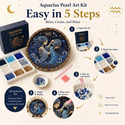 DIY Pearl Zodiac Wall Art Kit – product image 5