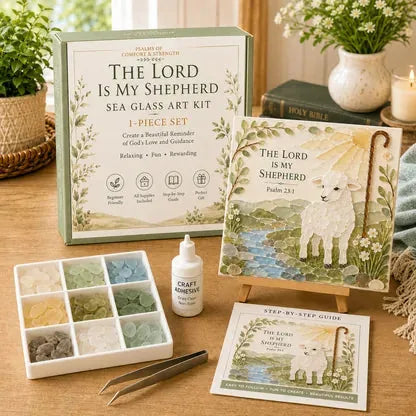 Psalms of Comfort and Strength Sea Glass Art Kit