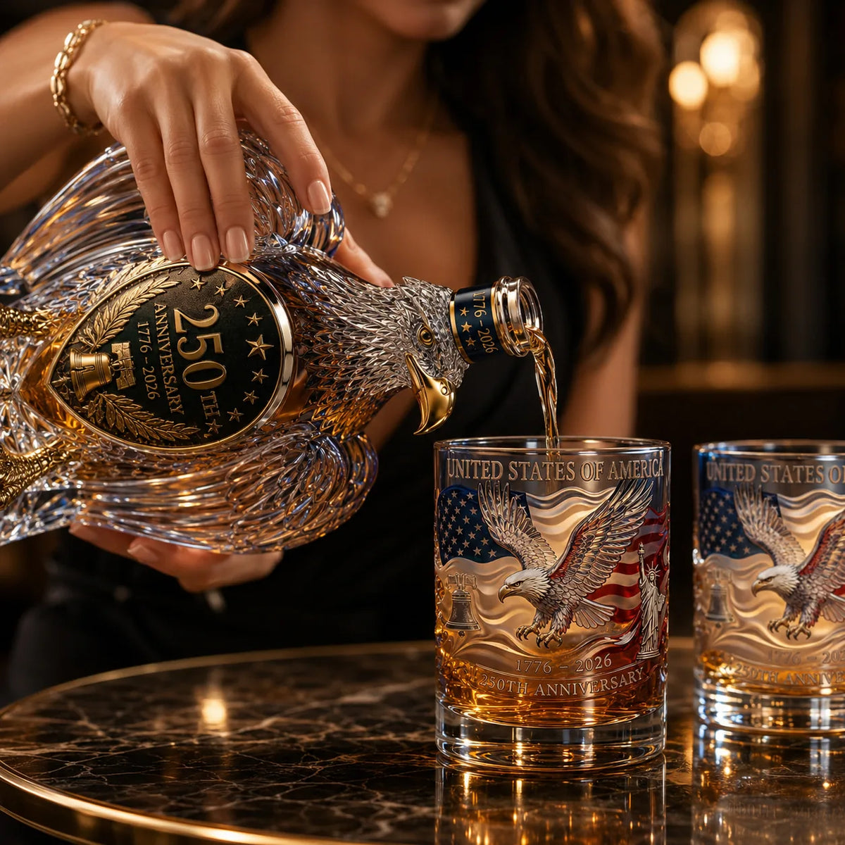 250th Anniversary Bald Eagle Whiskey Decanter – product image 4