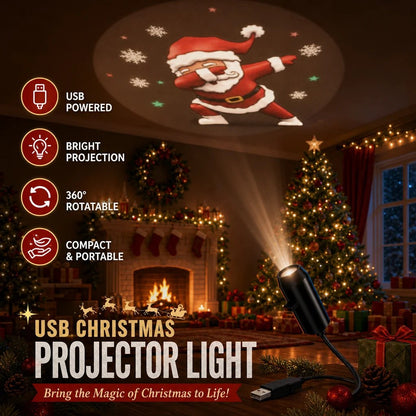 Plug-and-Play Christmas Projector with 10 Festive Scenes – image 3